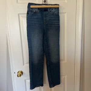 Good American Pull On Straight Denim Jeans